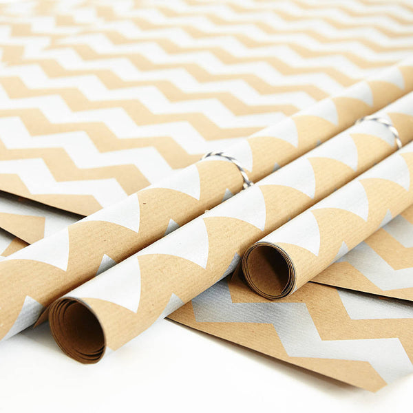 Yellow chevron wrapping clearance paper