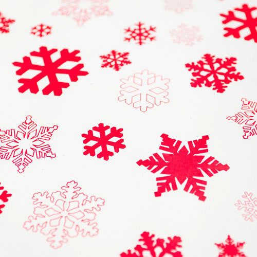 Snowflakes White Gift Wrap