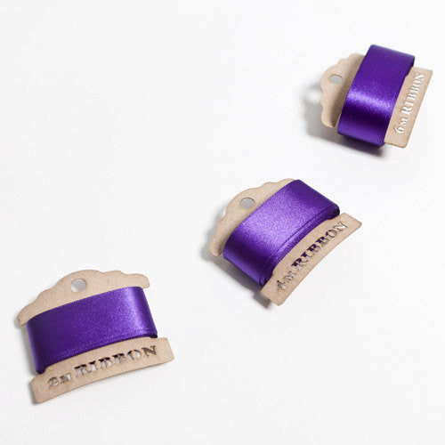 Violet Satin Ribbon Bobbin