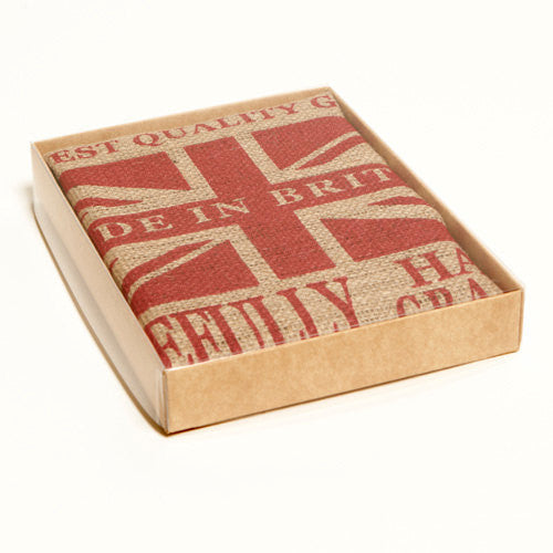 Red Union Jack Hessian Sack