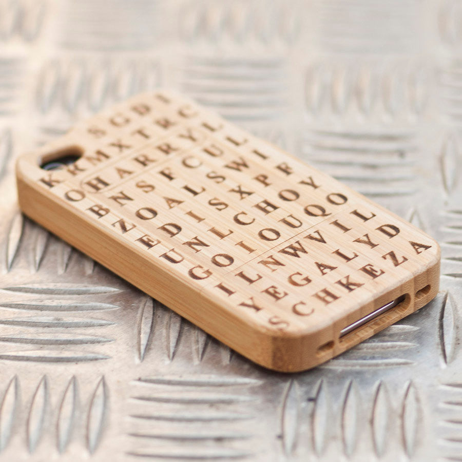 Personalised Word Search Cover For Iphone