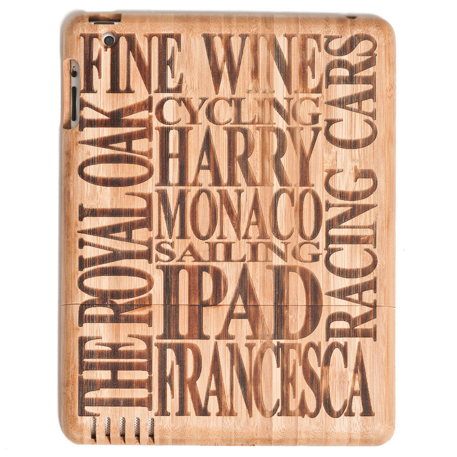 Personalised Wooden Cover For IPad