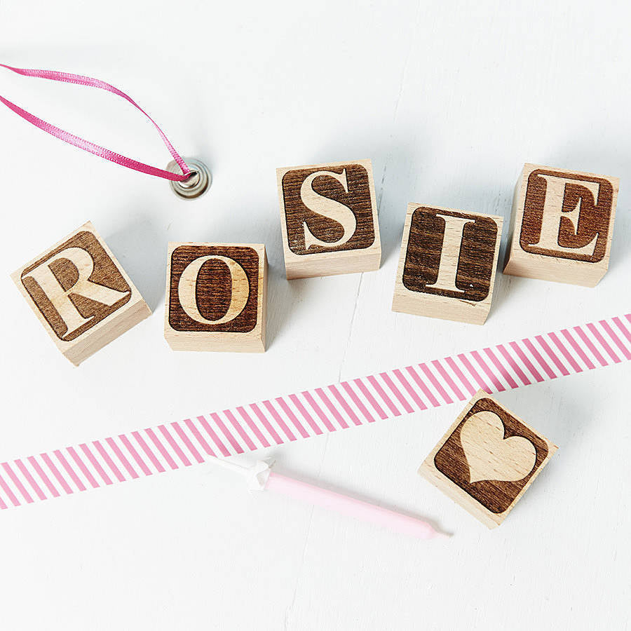 Personalised store block letters