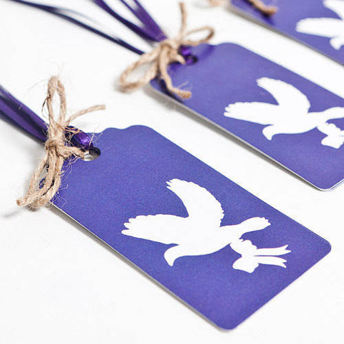 Recycled Love Birds Violet Gift Wrap