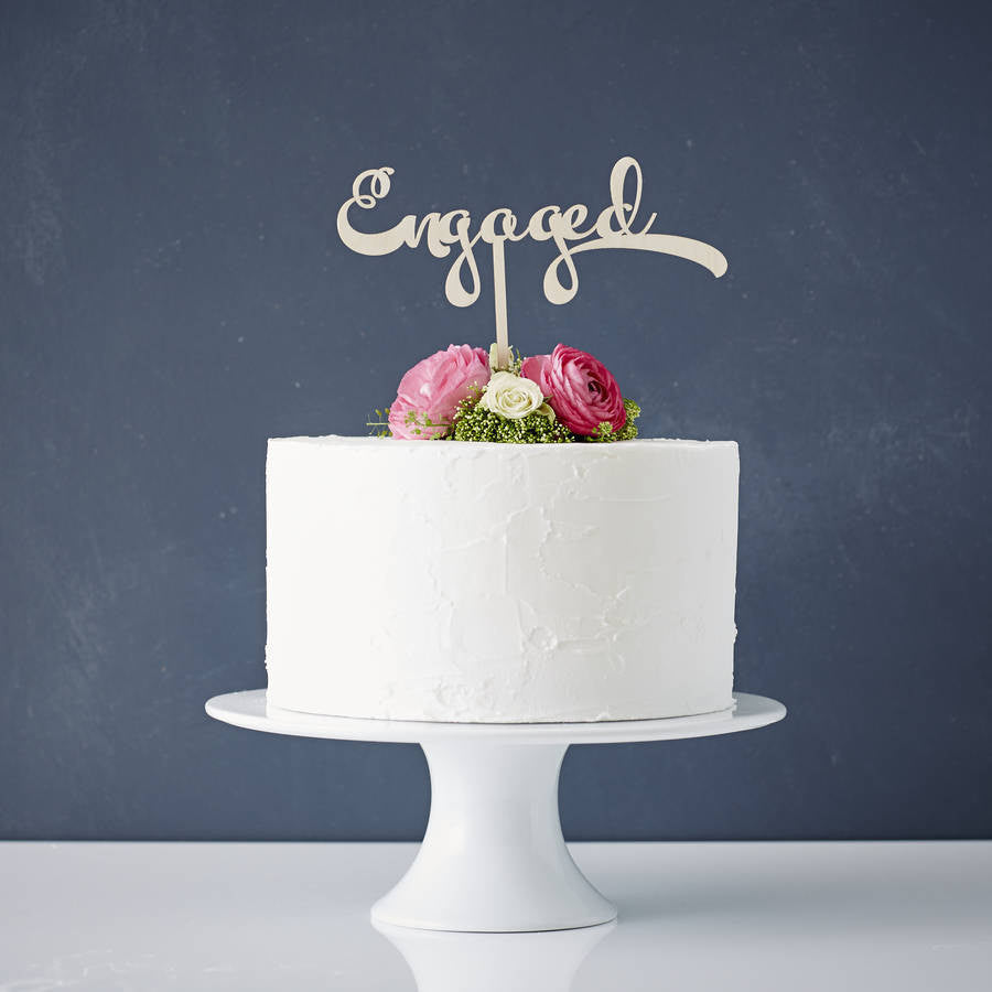Custom Wedding Personalised Acrylic Cake Topper - Love Stacked