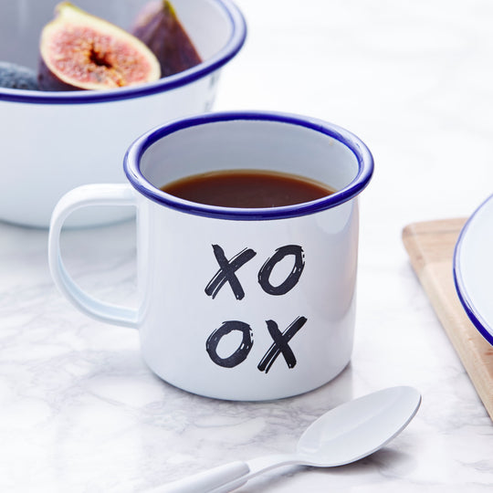 Xoxo Enamel Mug