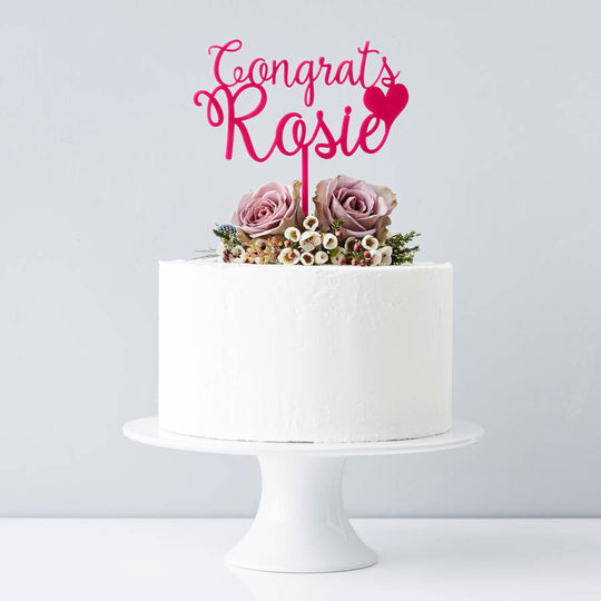 Personalised Congratulations Cake Topper