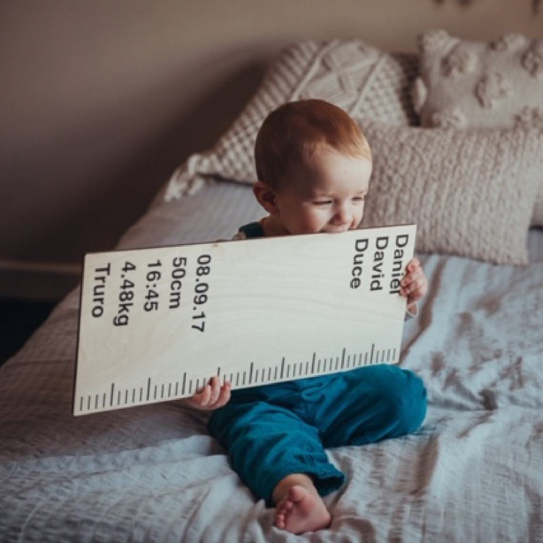 Personalised Wooden Birth Ruler