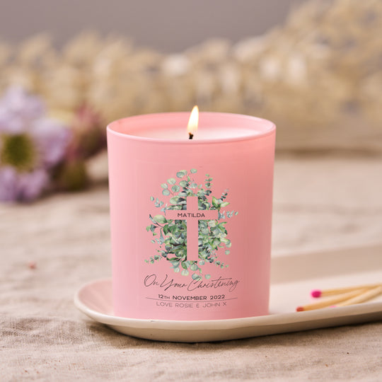 Personalised Christening Gift Candle - Spark More Joy