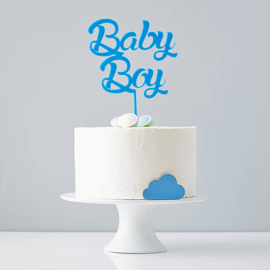 Buy Zyozique Baby Shower Cake Topper 1 pc Cake Decorations for boy or girl baby  shower Online at Best Prices in India - JioMart.