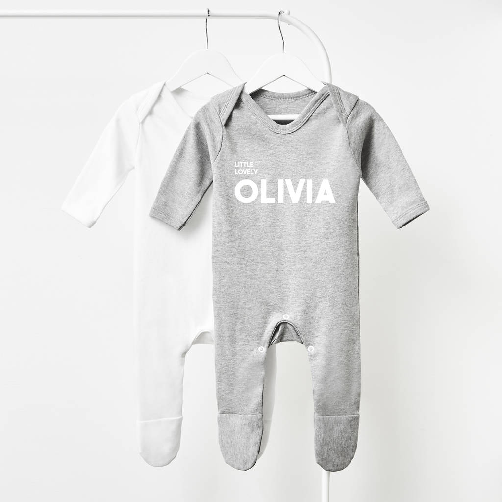 Baby grow store with name on