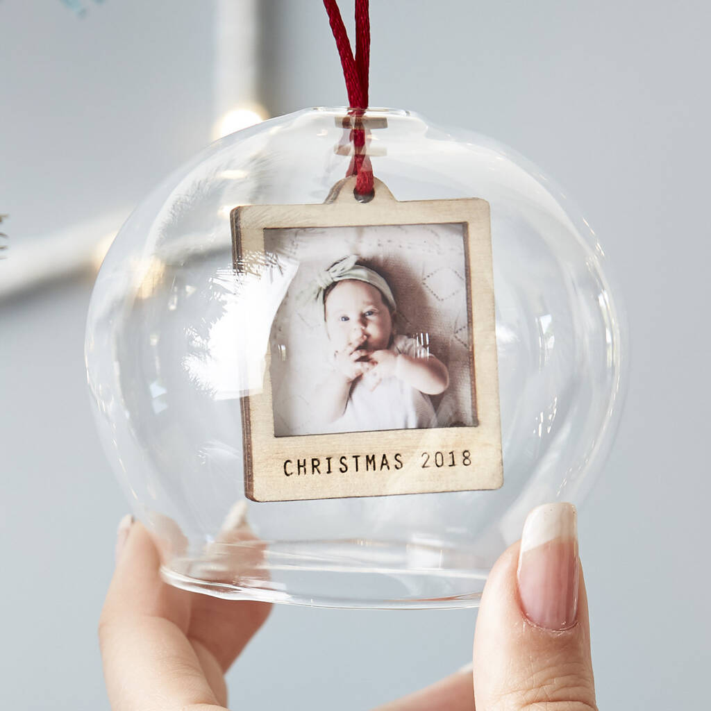 Personalised baby xmas store baubles