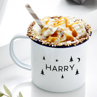 Enamel Personalised Children's Christmas Mug