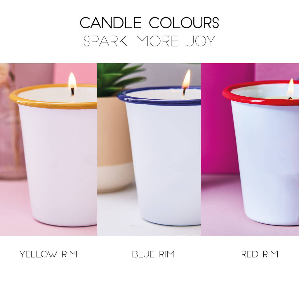 Enamel Personalised Adventure Candle - Spark More Joy