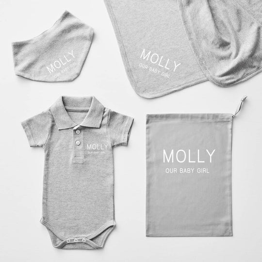 Mini Message Personalised Polo Babygrow