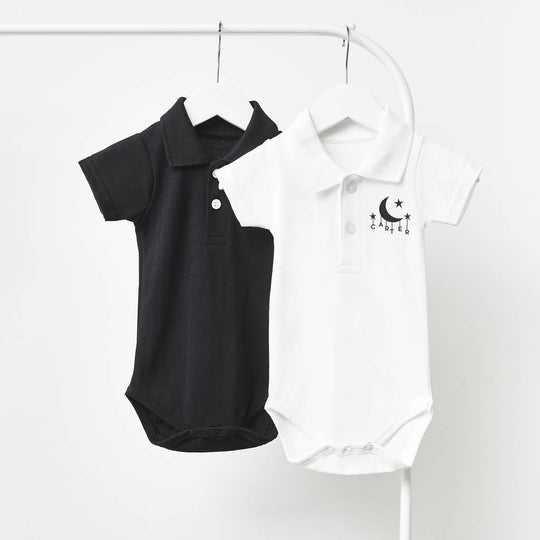 Little Moon Personalised Polo Babygrow