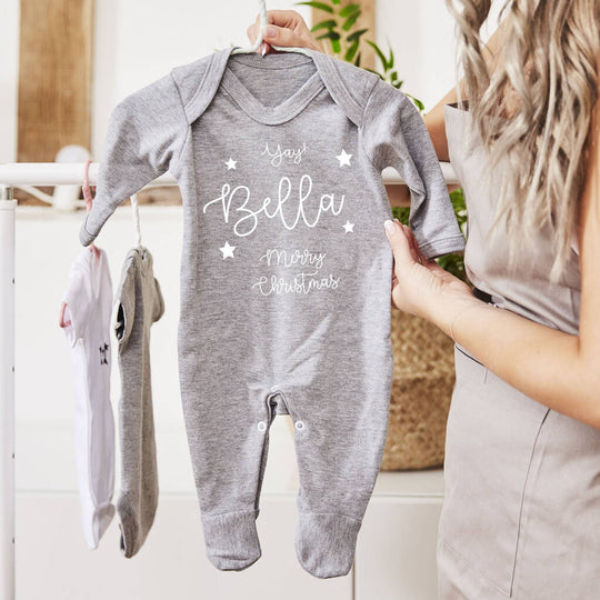 Christmas Personalised Babygrow