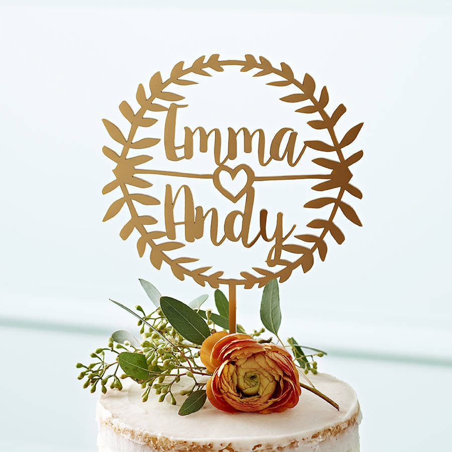 Personalised Letters Cake Topper 