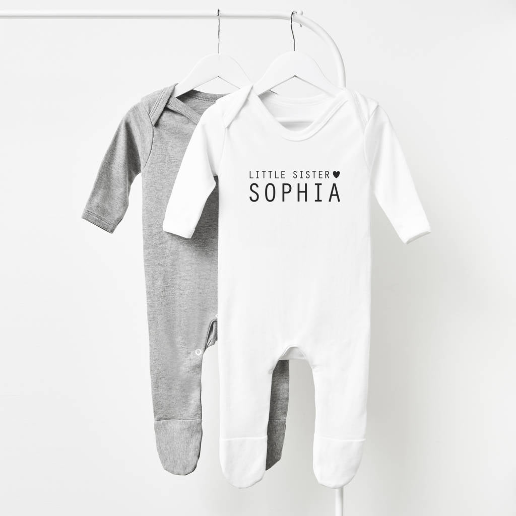 Little sister 2025 baby grow