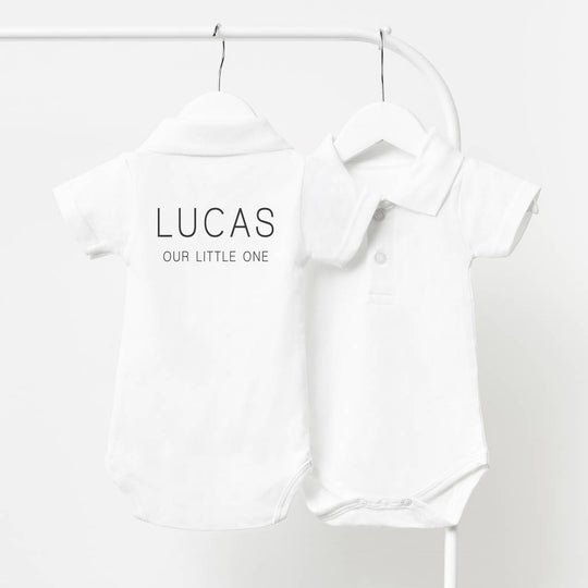 Mini Message Personalised Polo Babygrow