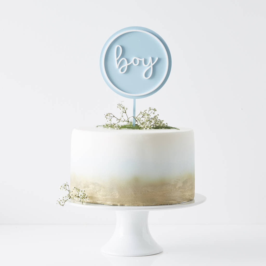 Personalised baby store shower cake toppers